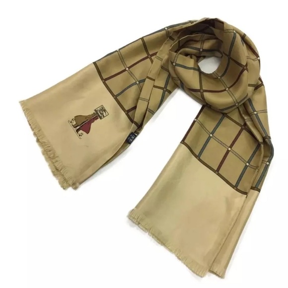 Burberrys Vintage 100% Silk Scarf - Picture 1 of 2